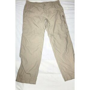 The North Face Horizon Convertible Hiking Pants Outdoor Zip Off Beige Mens Sz 38